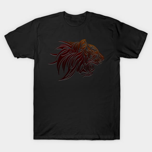 Cool Lion Tribal T-Shirt by aaallsmiles